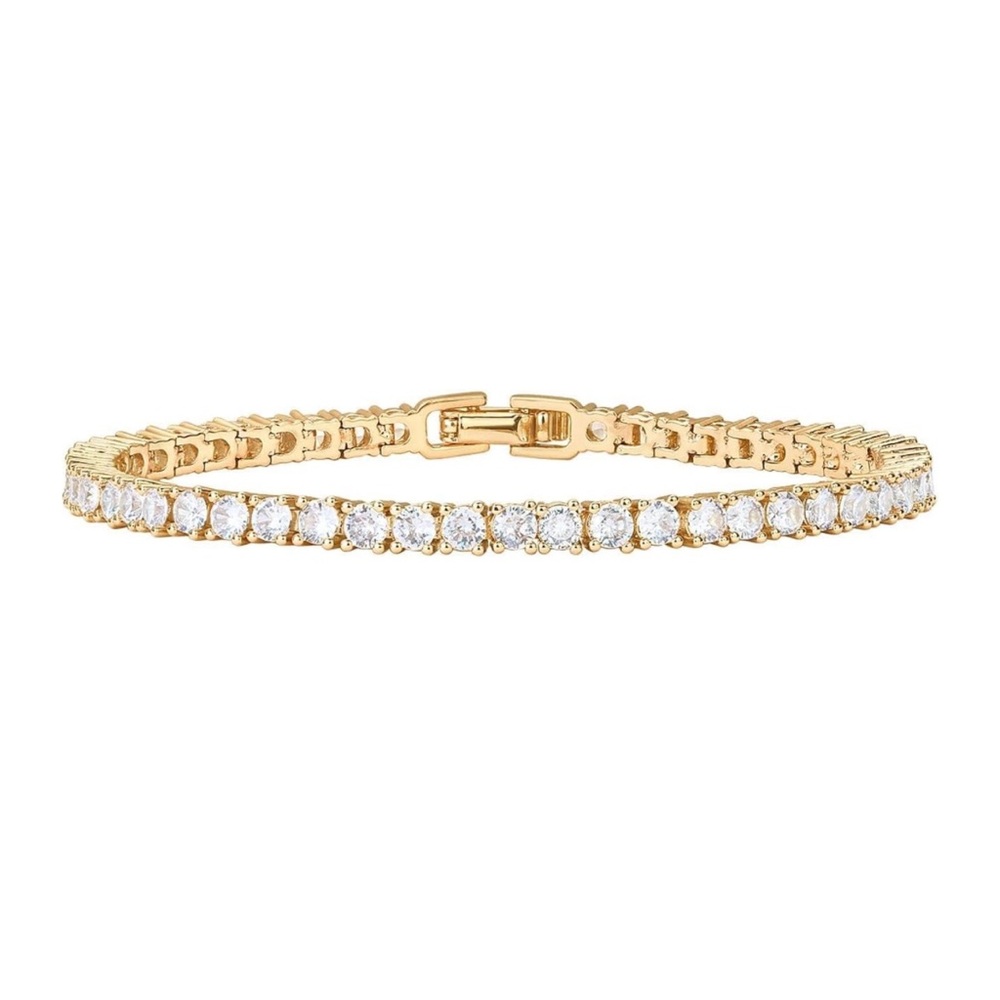 Gold Tennis Bracelet